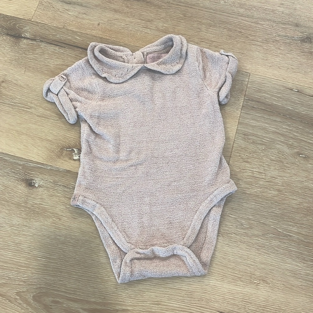 barefoot dreams, baby bodysuit 3-6month